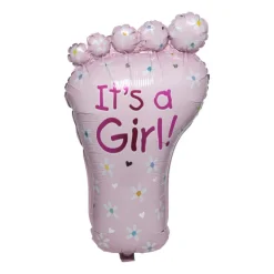 Xenos Folieballon it's a girl - roze - 65 cm- Ballonnen|Babyshower