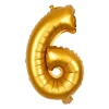 Xenos Folieballon XL - cijfer 6 - 60 cm- Ballonnen|Verjaardagen