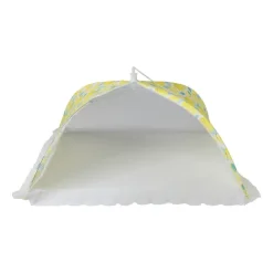 Xenos Foodcover citroen - geel/wit - 45x45 cm- Foodcovers|Buitenservies