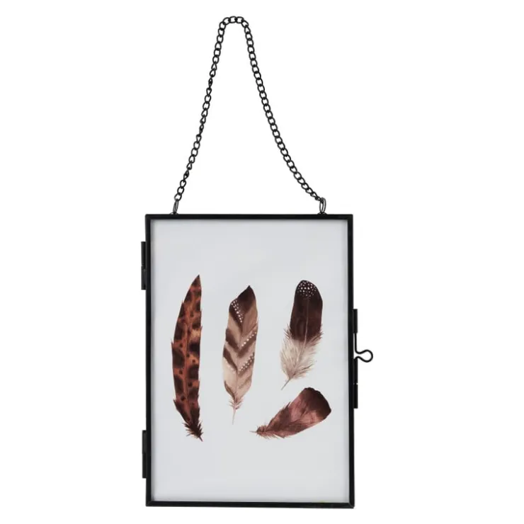 Xenos Fotolijst aan ketting - zwart - 13x18 cm- Fotolijsten
