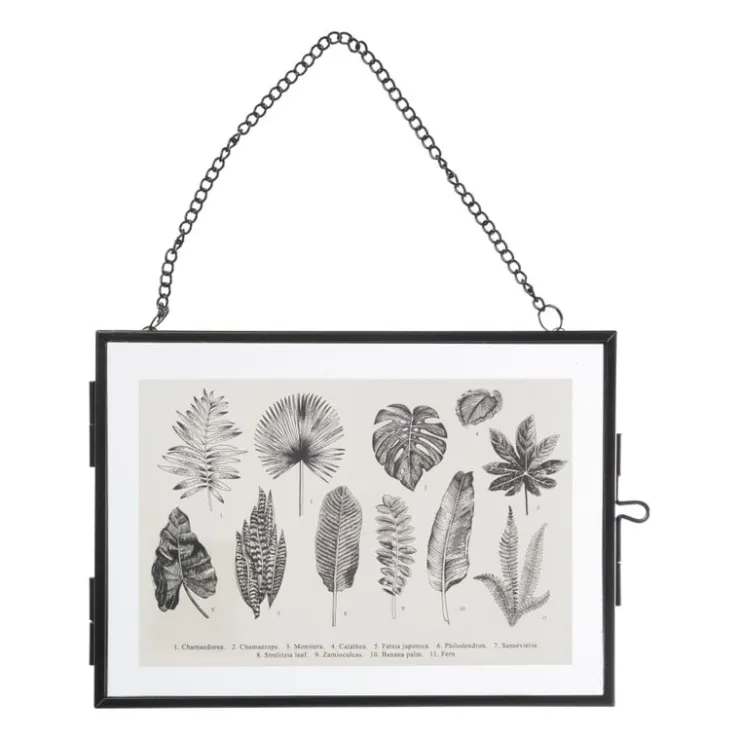 Xenos Fotolijst aan ketting liggend - zwart -13x18 cm- Fotolijsten