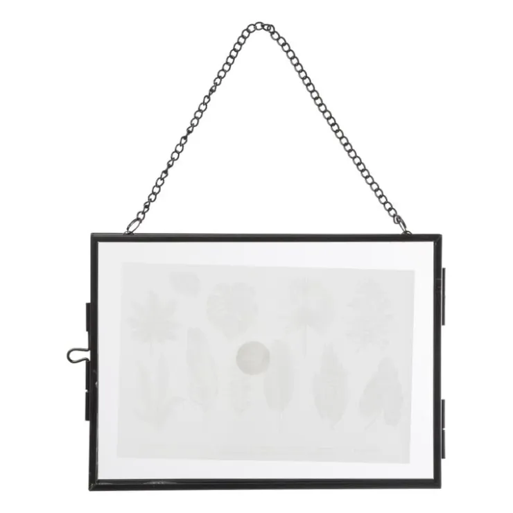 Xenos Fotolijst aan ketting liggend - zwart -13x18 cm- Fotolijsten