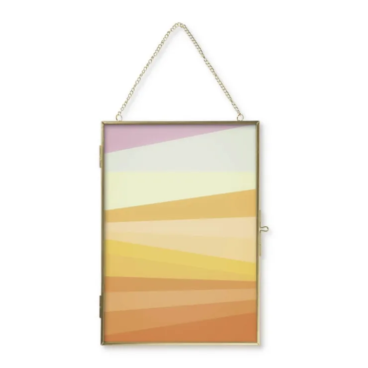 Xenos Fotolijst aan ketting staand - goud - 21x30 cm- Fotolijsten