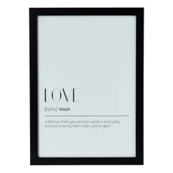 Xenos Fotolijst basic - zwart - 21x30 cm- Fotolijsten