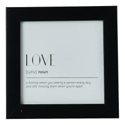 Xenos Fotolijst basic - zwart - 10x10 cm- Fotolijsten