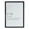Xenos Fotolijst basic - zwart - 50x70 cm- Kerstcadeaus|Fotolijsten