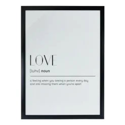 Xenos Fotolijst basic - zwart - 50x70 cm- Kerstcadeaus|Fotolijsten