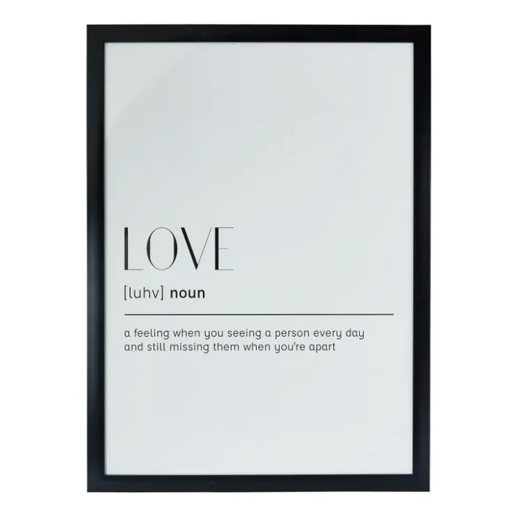 Xenos Fotolijst basic - zwart - 50x70 cm- Kerstcadeaus|Fotolijsten