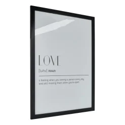 Xenos Fotolijst basic - zwart - 50x70 cm- Kerstcadeaus|Fotolijsten