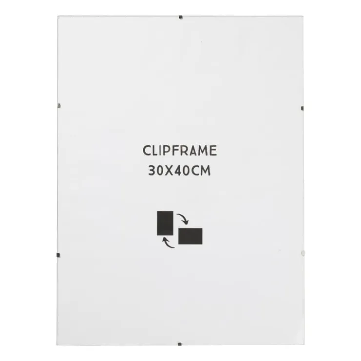 Xenos Fotolijst clip frame - glas - 30x40 cm- Fotolijsten