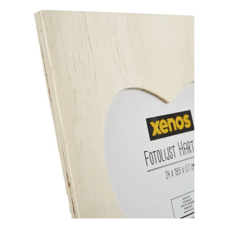 Xenos Fotolijst hart DIY - 24x19.5x0x7 cm- Fotolijsten