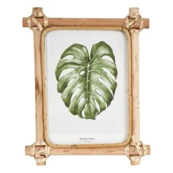 Xenos Fotolijst met rotan frame - 13x18 cm- Fotolijsten