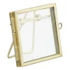 Xenos Fotolijst mini - goudkleurig - 6x6 cm- Fotolijsten