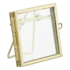 Xenos Fotolijst mini - goudkleurig - 6x6 cm- Fotolijsten