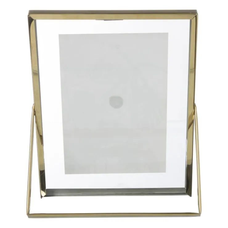 Xenos Fotolijst staand - goudkleurig - 20x15x1 cm- Fotolijsten