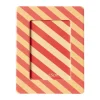 Xenos Fotolijst streep - roze/oranje - 10x15 cm- Fotolijsten