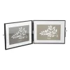 Xenos Fotolijst tweeluik - zwart - 15x20x2 cm- Fotolijsten