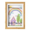 Xenos Fotolijst voor tekeningen - bruin - 32x23x3 cm- Fotolijsten