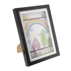 Xenos Fotolijst voor tekeningen - zwart - 32x23x3 cm- Fotolijsten