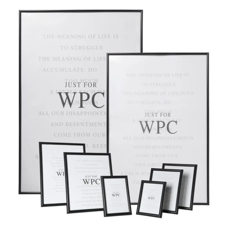 Xenos Fotolijst WPC - zwart - 60x90 cm- Fotolijsten