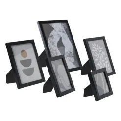 Xenos Fotolijstjes - zwart - set van 5- Fotolijsten