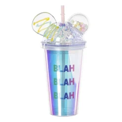 Xenos Funny beker blah blah blah - multikleur - 450 ml- Kinderservies|Kerstcadeaus