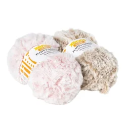 Xenos Garen fluffy - beige/bruin - 100 gram - 60 meter- Garen