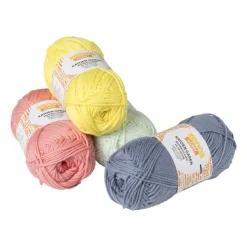 Xenos Garen katoen - geel - 50 gram - 100 meter- Garen