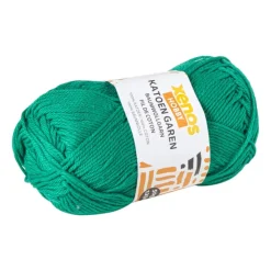Xenos Garen katoen - groen - 50 gram - 125 meter- Garen