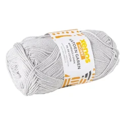 Xenos Garen katoen - lichtgrijs - 50 gram - 125 meter- Garen