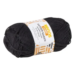 Xenos Garen katoen - zwart - 50 gram - 125 meter- Garen