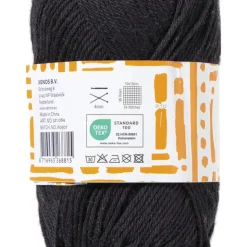 Xenos Garen katoen - zwart - 50 gram - 125 meter- Garen