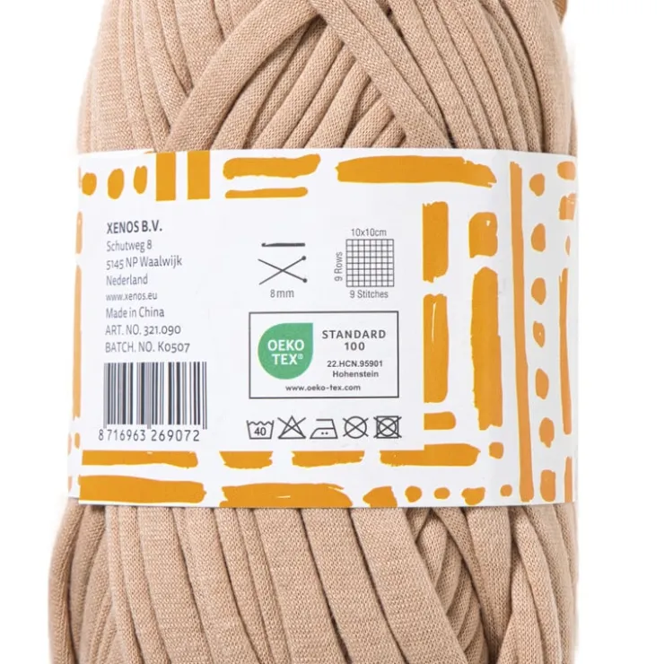 Xenos Garen t-shirt - beige - 100 gram - 29 meter- Garen