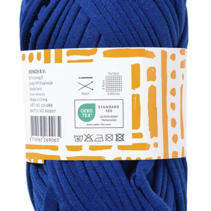 Xenos Garen t-shirt - blauw - 100 gram - 29 meter- Garen
