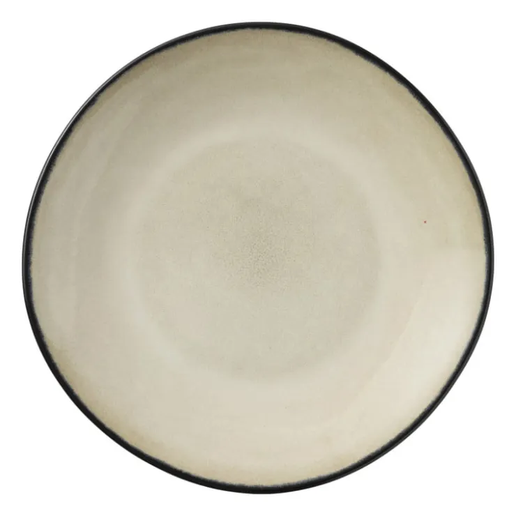 Xenos Gebaksbordje Roots - beige - ø18x2.2 cm- Borden