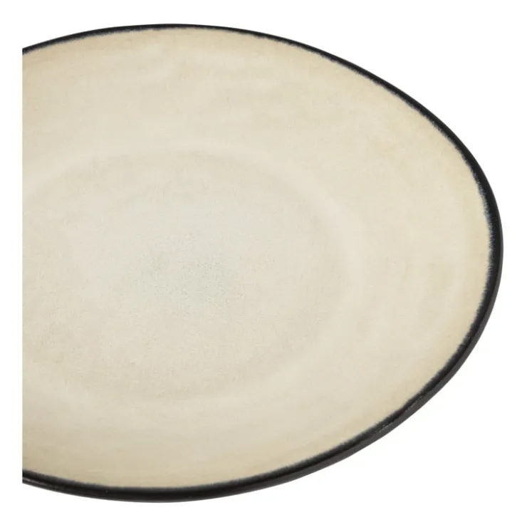 Xenos Gebaksbordje Roots - beige - ø18x2.2 cm- Borden