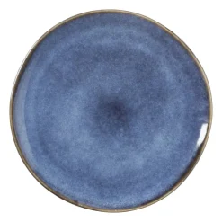 Xenos Gebaksbordje Toscane - donkerblauw - ø15.5 cm- Borden