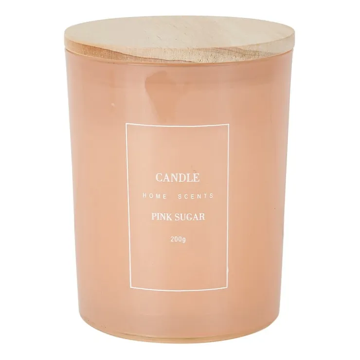 Xenos Geurkaars - pink sugar - ø8x10 cm- Geurkaarsen|Geurkaarsen