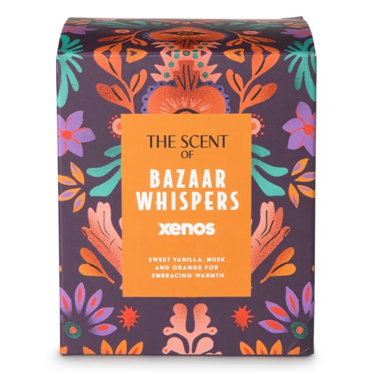 Xenos Geurkaars Bazaar Whispers - ø9.5x7.9 cm- Geurstokjes|Geurkaarsen