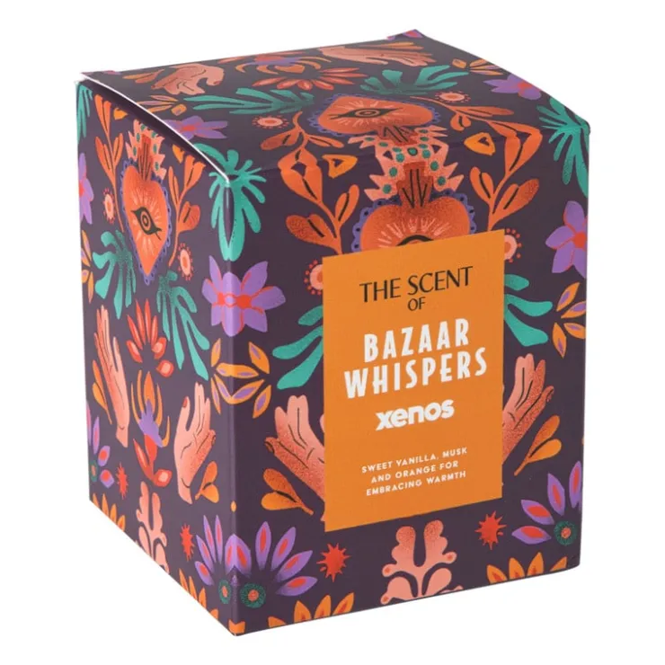 Xenos Geurkaars Bazaar Whispers - ø9.5x7.9 cm- Geurstokjes|Geurkaarsen