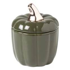 Xenos Geurkaars pompoen - groen - ø10x12 cm- Geurkaarsen|Geurkaarsen