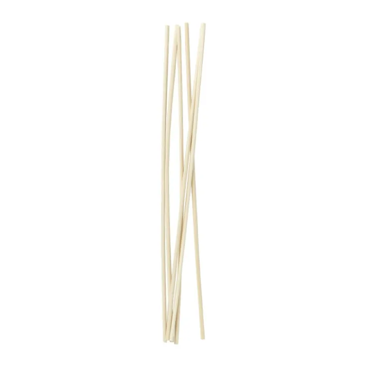 Xenos Geurstokjes rattan - bruin - set van 6- Geurstokjes