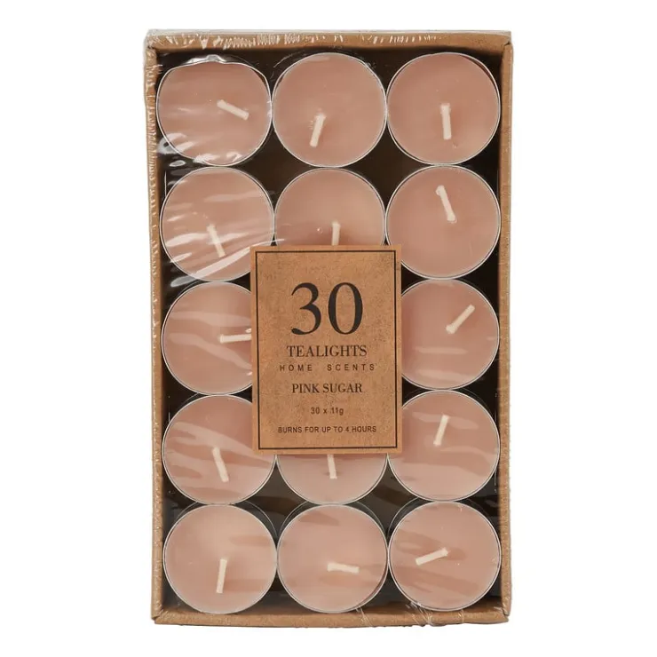 Xenos Geurtheelichten - pink sugar - set van 30- Geurkaarsen|Geurkaarsen