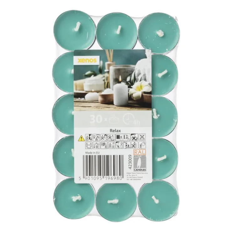 Coolmax Geurwaxinelichten - relax - set van 30- Geurkaarsen|Geurkaarsen