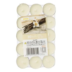 Coolmax Geurwaxinelichten - vanille - set van 30- Geurkaarsen|Geurkaarsen