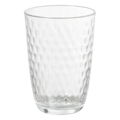 Xenos Glas slot - transparant - 390 ml- Waterglazen