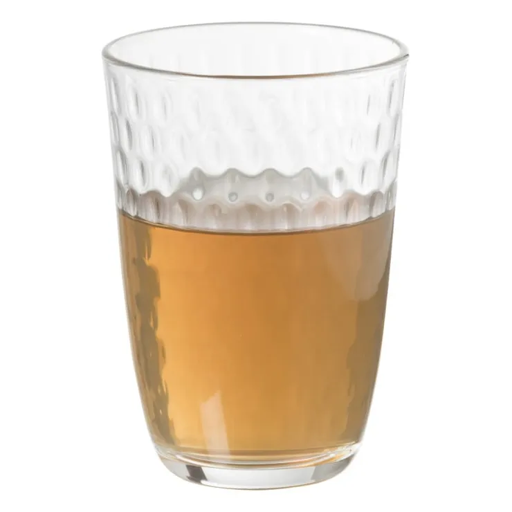Xenos Glas slot - transparant - 390 ml- Waterglazen