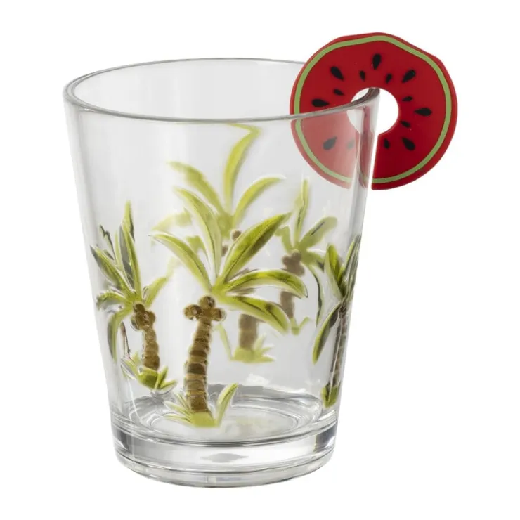 Xenos Glasmarkers fruit - set van 6- Keukengerei