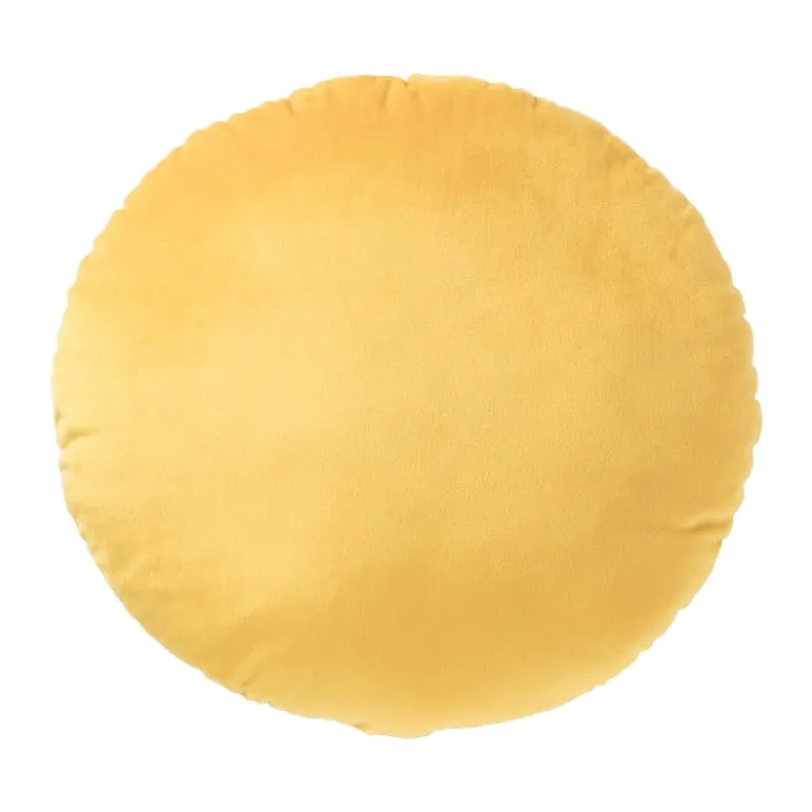Xenos Glimlach kussen - oranje - ø35 cm- Kussens