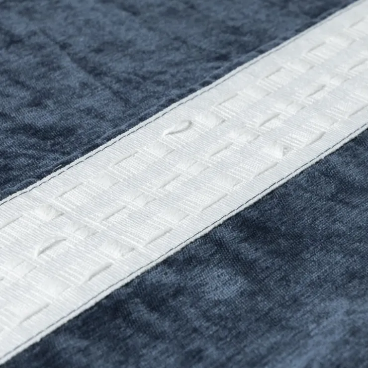 Xenos Gordijn chenille - blauw - 140x250 cm- Rolgordijnen